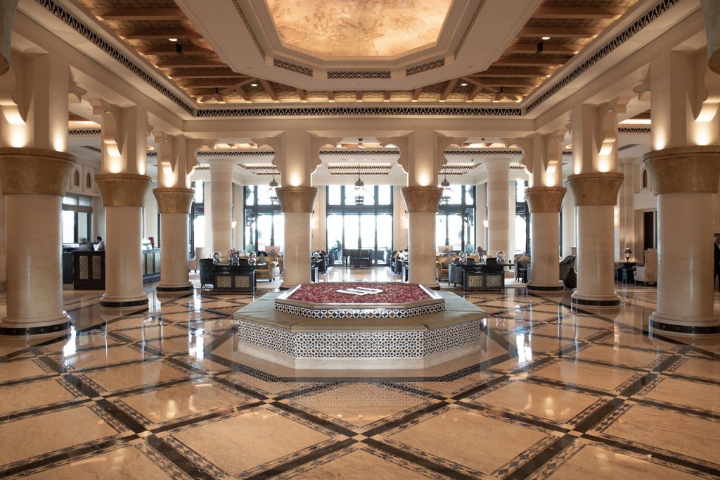 JUMEIRAH MINA ASALAM lobby dubai cruise port hotels