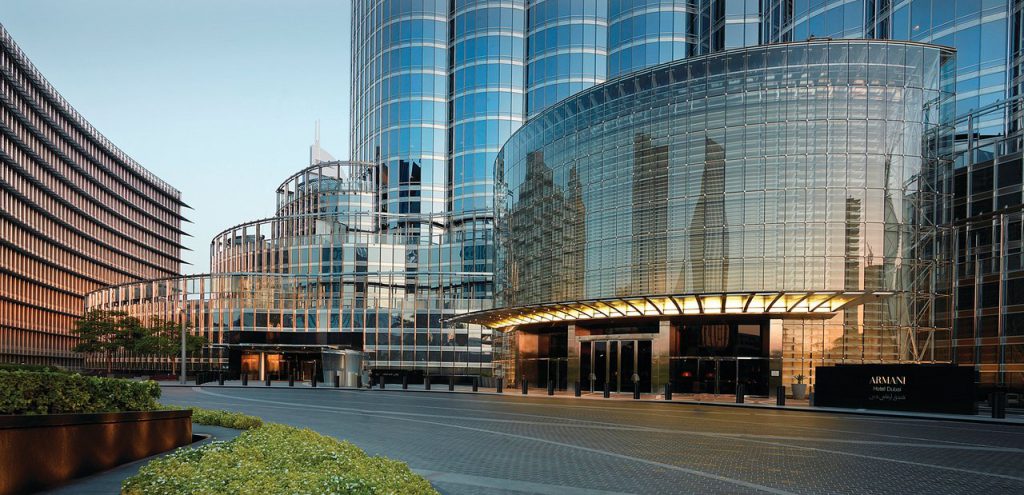 armani dubai exterior cruise port hotel