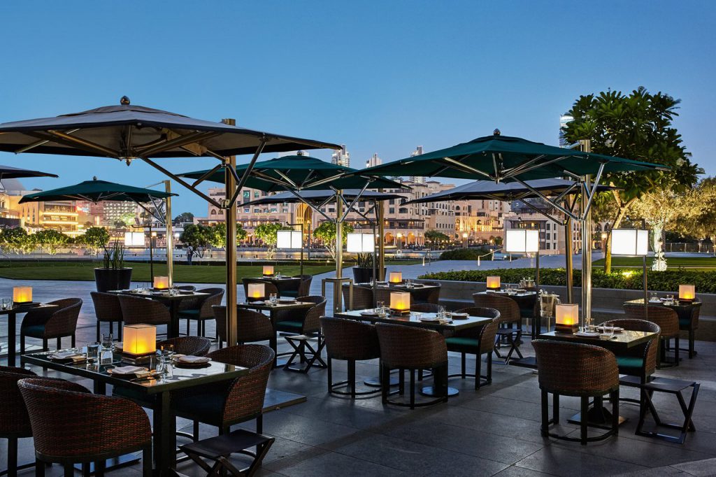 armani dubai restaurant cruise port hotel