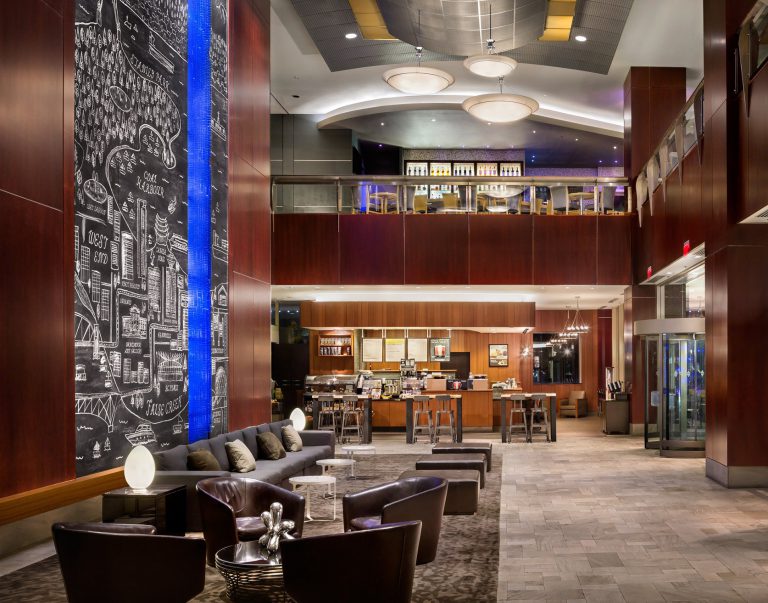 hyatt regency lobby vancouver cruise port hotels