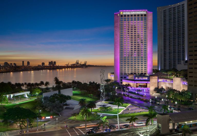 intercontinental miami exterior cruise port hotels