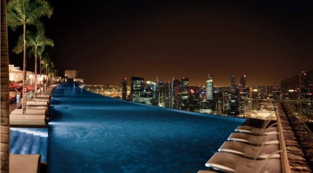 marina bay sands pool singapore cruise port hotels