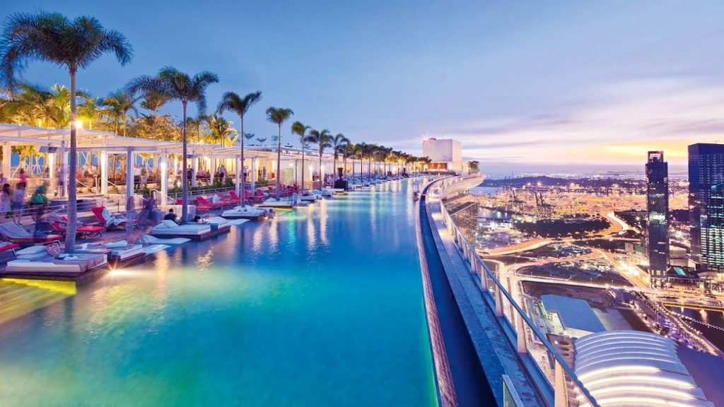 marina bay sands pool1 singapore cruise port hotels
