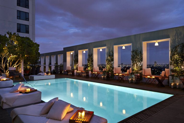 mondrian los angeles pool1 cruise port hotels