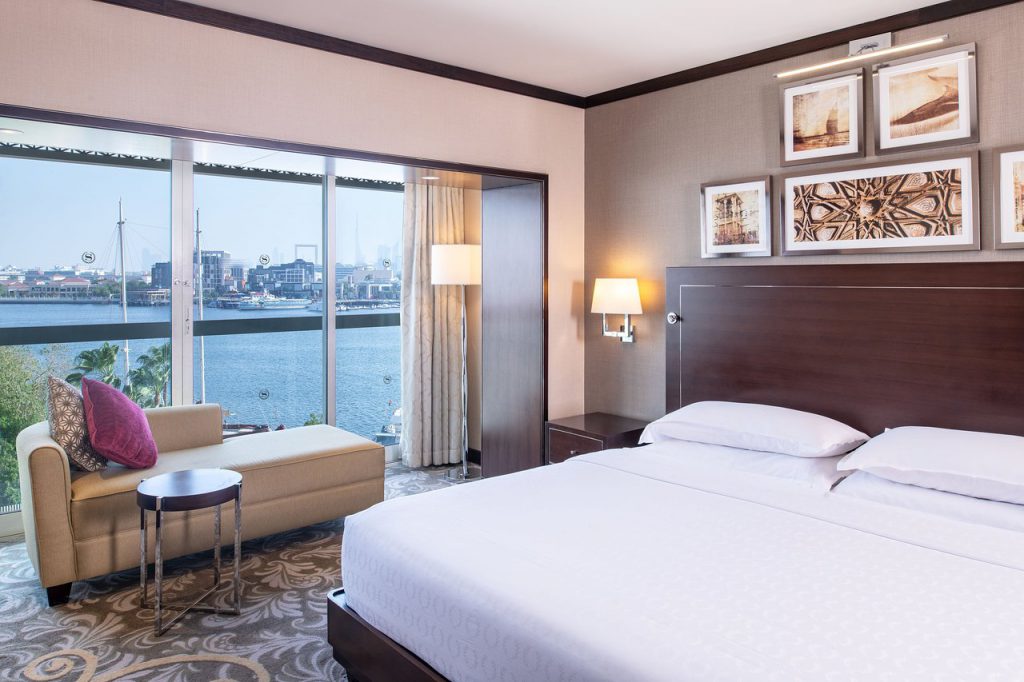 sheraton dubai creek guestroom cruise port hotels