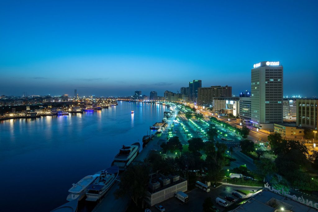 sheraton dubai creek nightview cruise port hotels