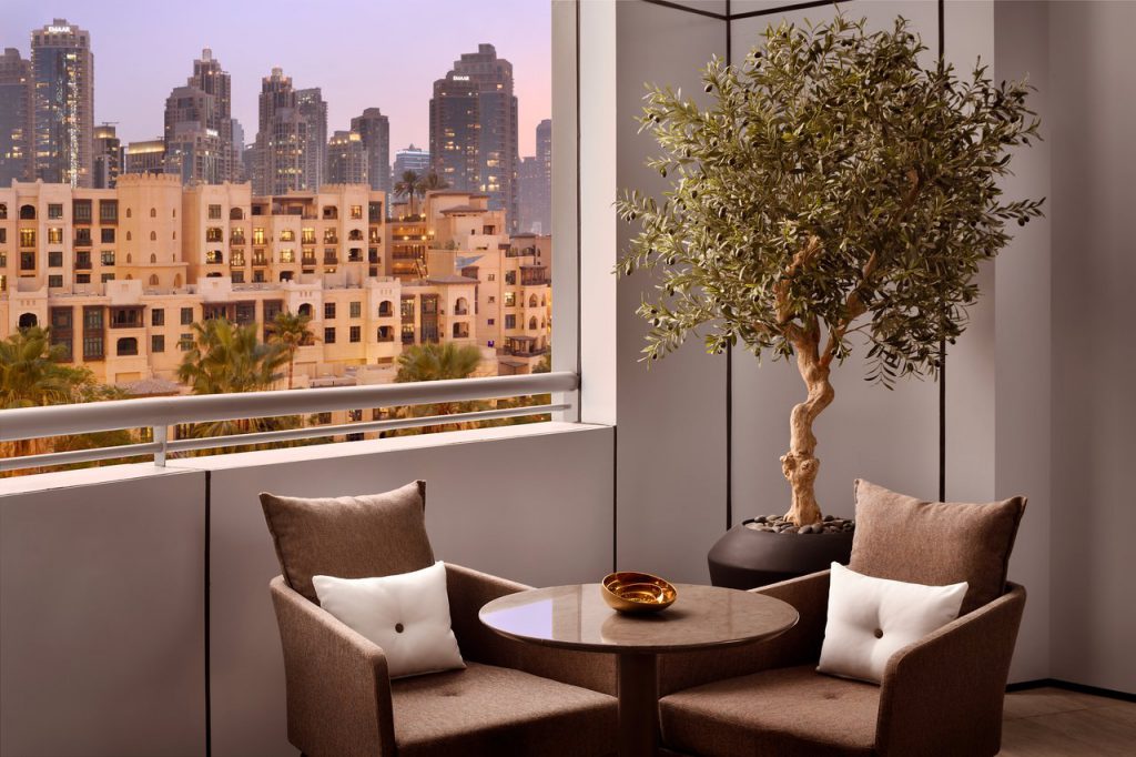 the address downtown balcony dubai cruise port hotels