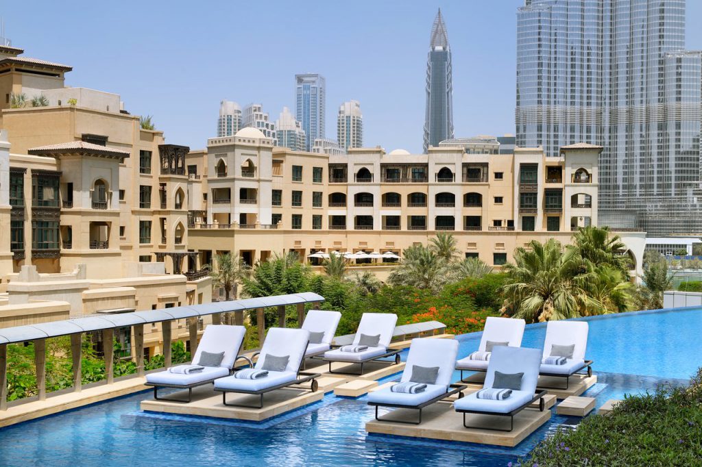 the address downtown pool dubai cruise port hotels