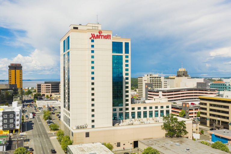 MARRIOTT anchorage downtown exterior cruise port hotels