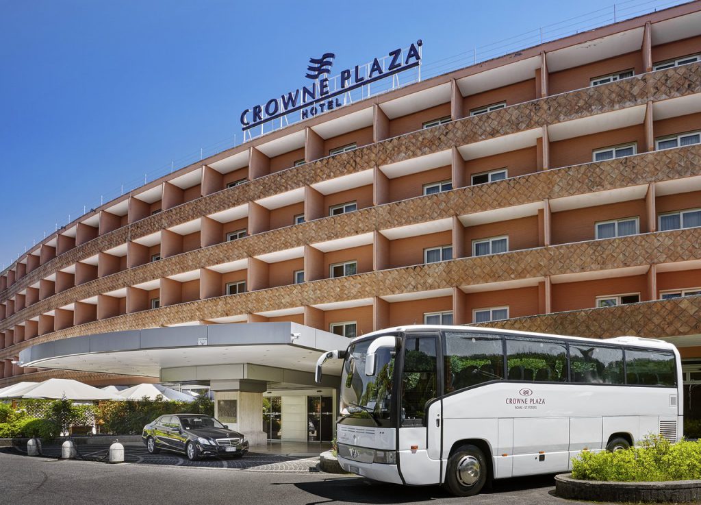 crown plaza rome exterior cruise port hotels