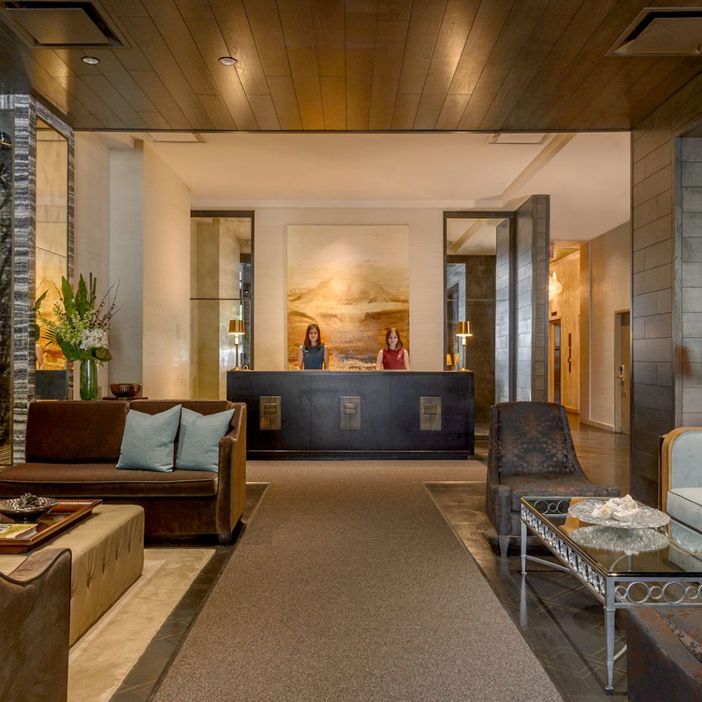 loden vancouver lobby cruise port hotels
