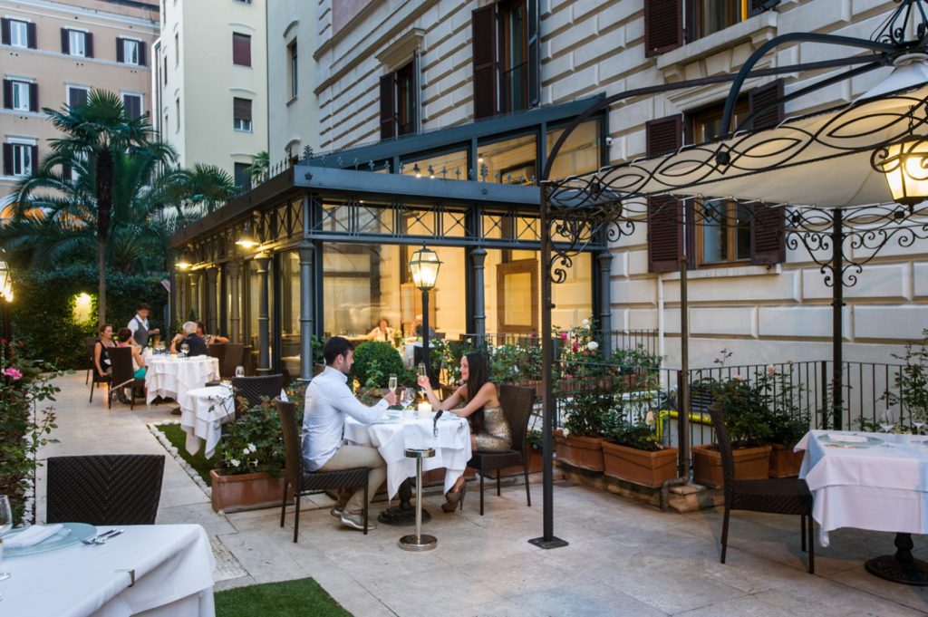 rose garden palace restaurant rome cruise port hotels