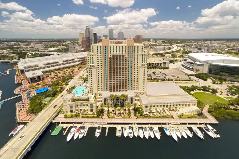 tampa marriott exterior cruise port hotel