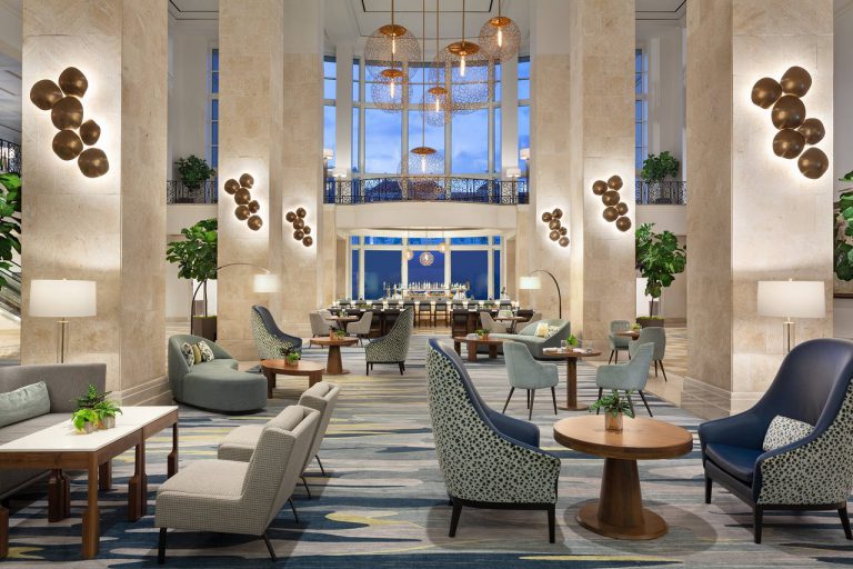 tampa marriott lobby cruise port hotel