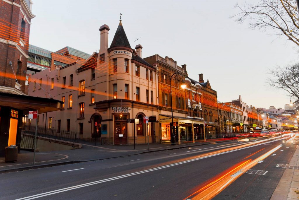 Russell boutique Sydney exterior cruise port hotels