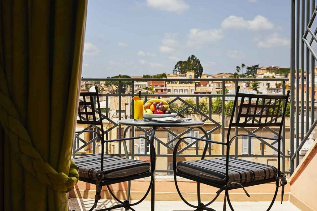 fh grand hotel palatino Rome balcony cruise port hotels