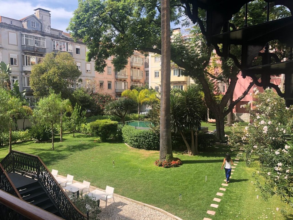 palacio-principe-real-Lisbon garden2 cruise port hotels